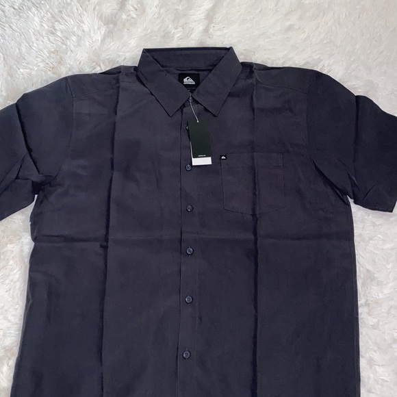 Quiksilver Mens Straight Polynosic Short Sleeve Shirt - Picture 2 of 4